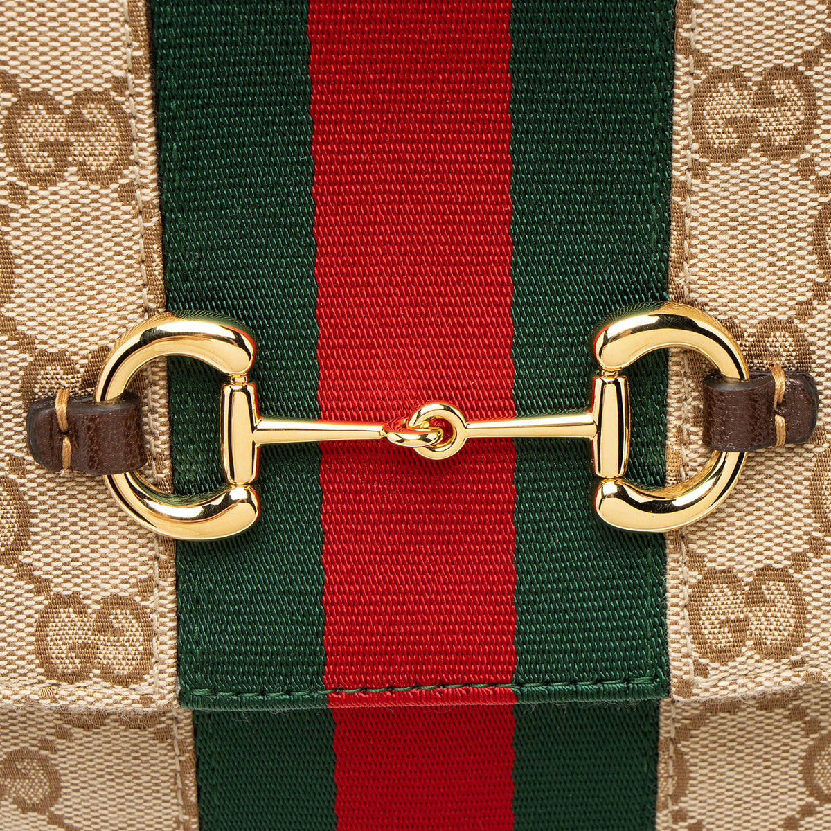 Gucci GG Canvas Horsebit Paparazzo Medium Top Handle