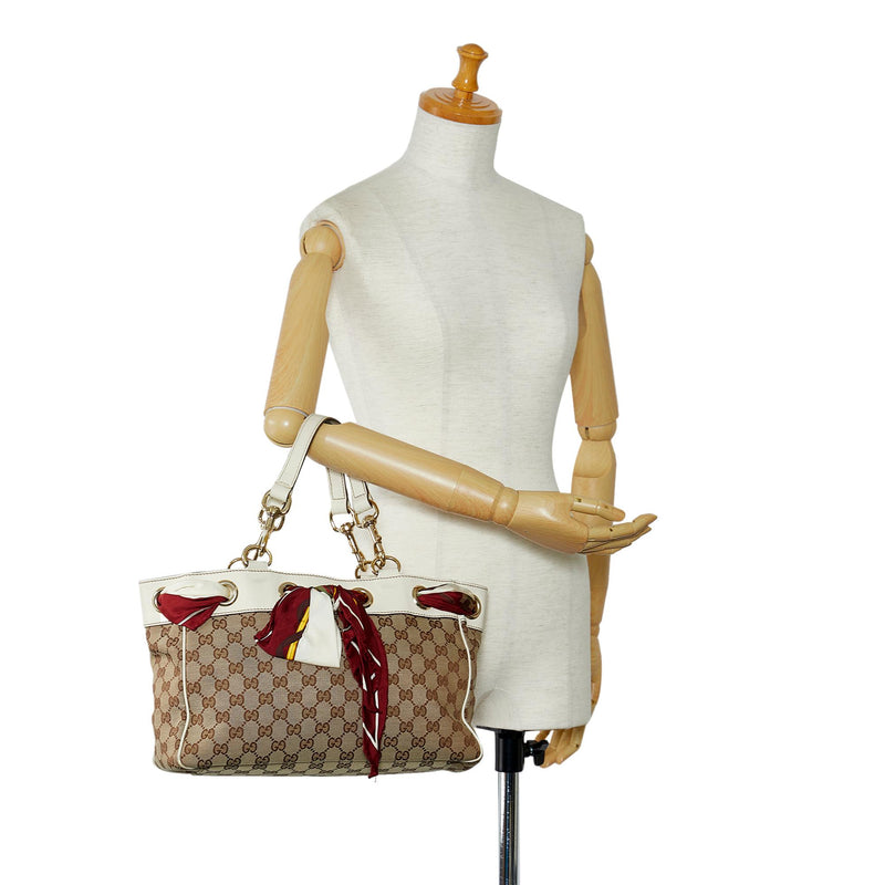 Gucci GG Canvas Positano Tote Bag (SHG-1keonk)