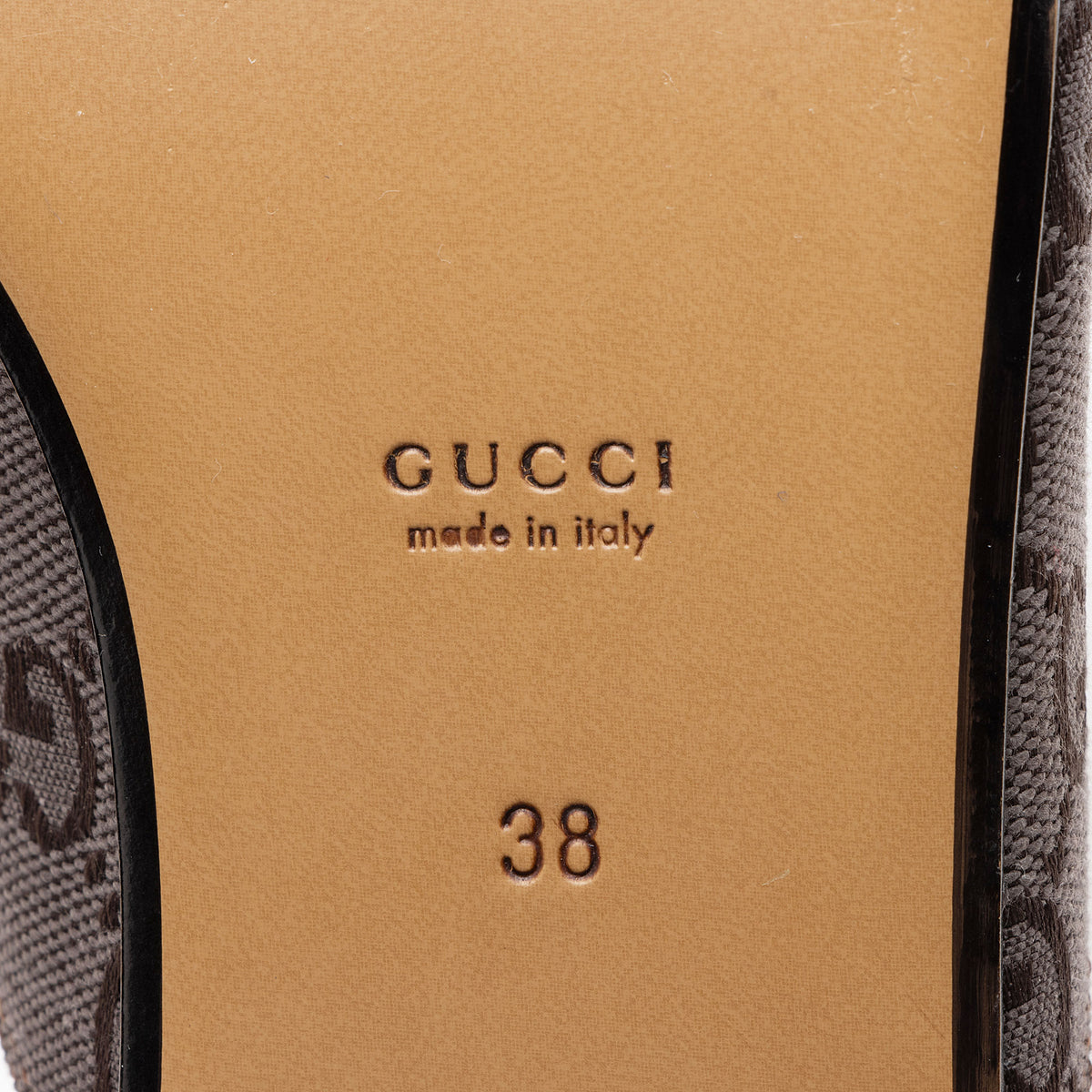 Gucci GG Canvas Princetown Mules - Size 8 / 38