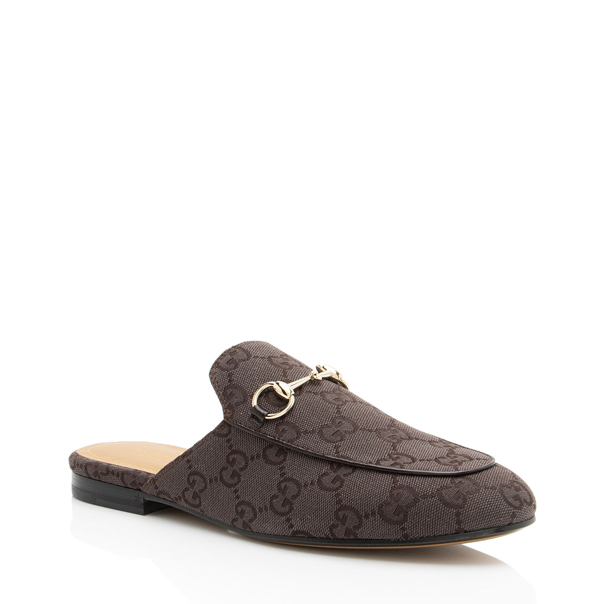 Gucci GG Canvas Princetown Mules - Size 8 / 38