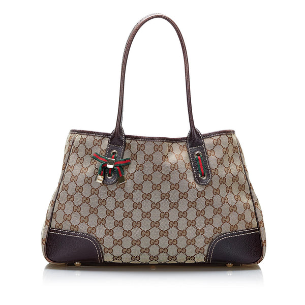 Gucci GG Canvas Princy Tote Bag (SHG-NumBEo)