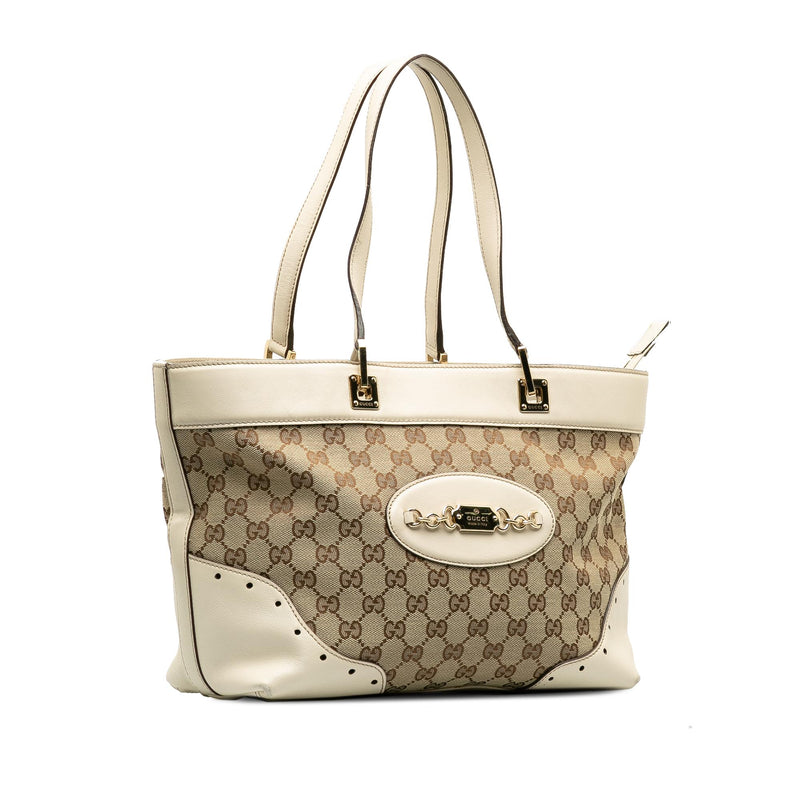 Gucci GG Canvas Punch Tote Bag (SHG-9tCHfx)
