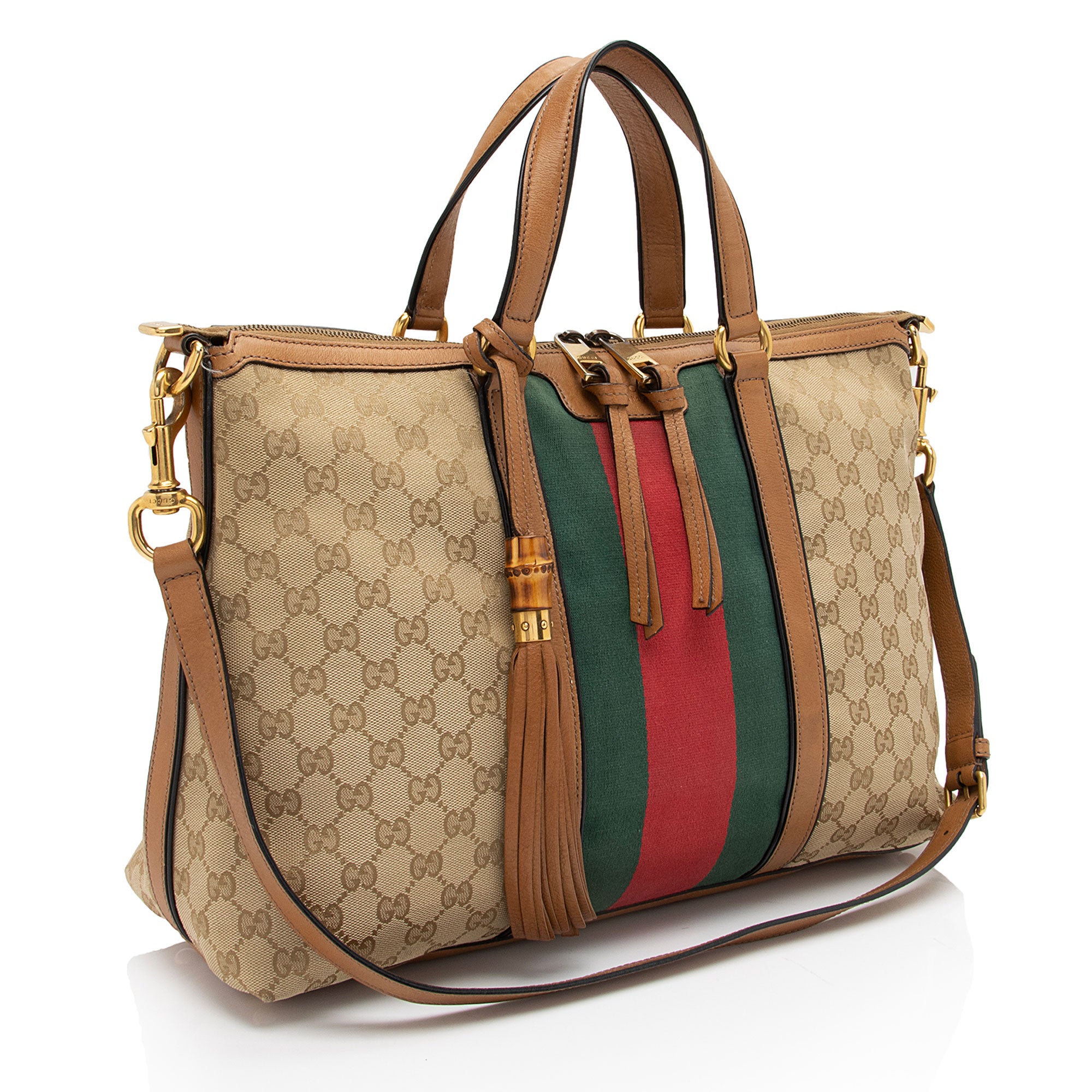 Gucci GG Canvas Rania Tote (SHF-uGCI1b)