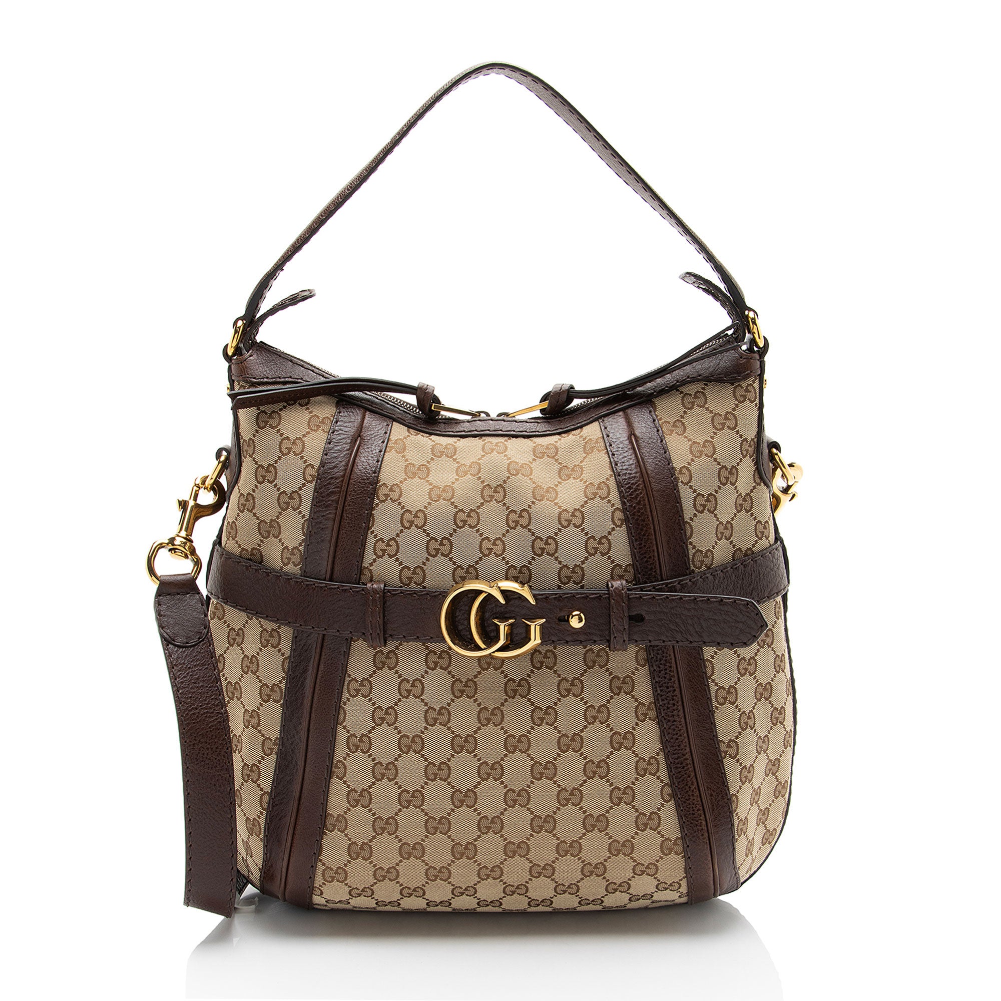 Gucci GG Canvas Running Medium Hobo