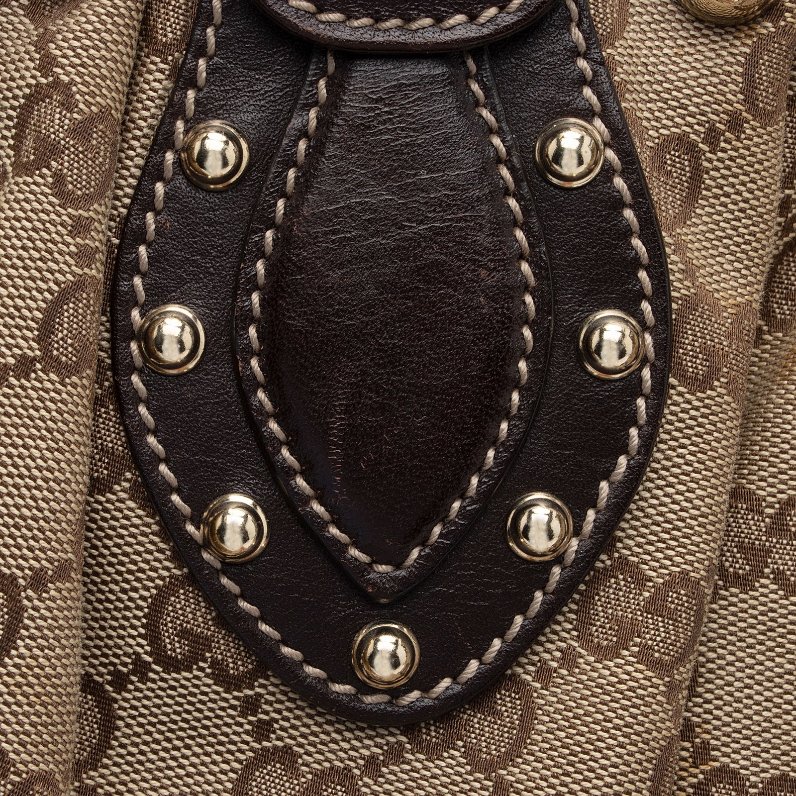Gucci GG Canvas Studded Pelham Small Tote SHF YGNY3j LuxeDH