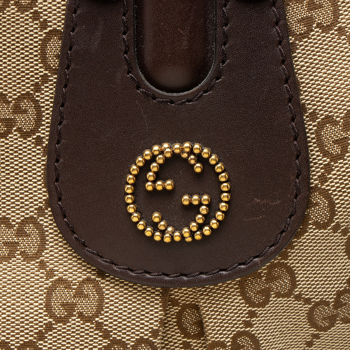Gucci GG Canvas Studded Scarlett Large Tote