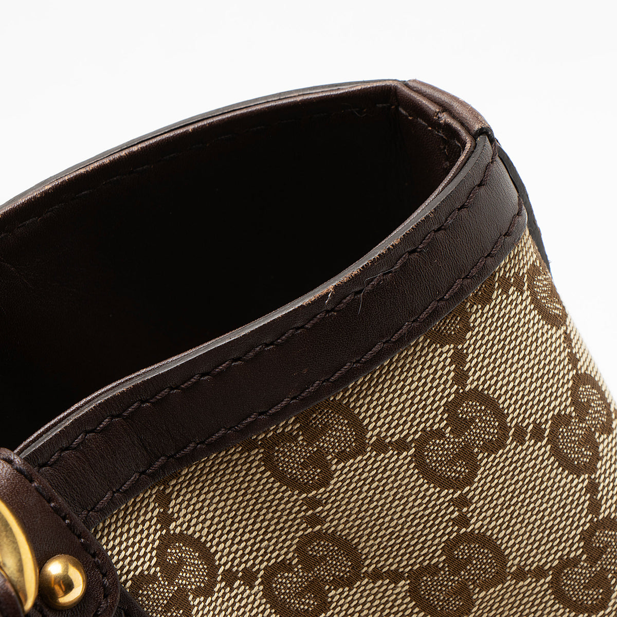 Gucci GG Canvas Studded Scarlett Large Tote