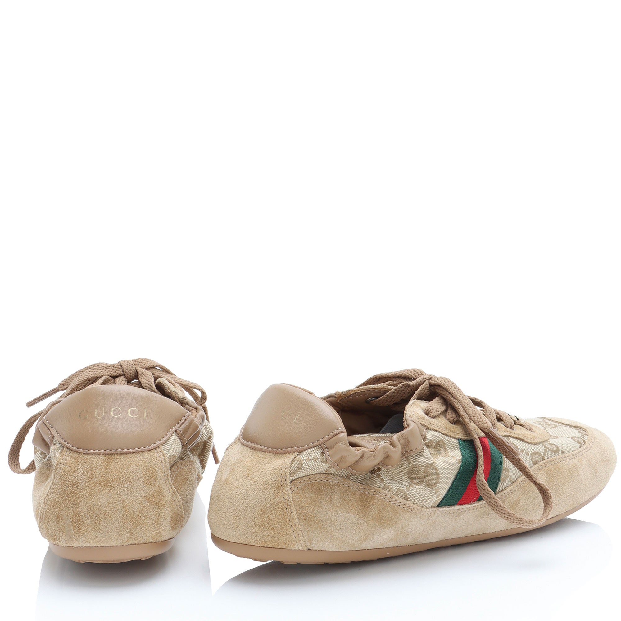 Gucci GG Canvas Suede Shift Sneakers - Size 9 / 39