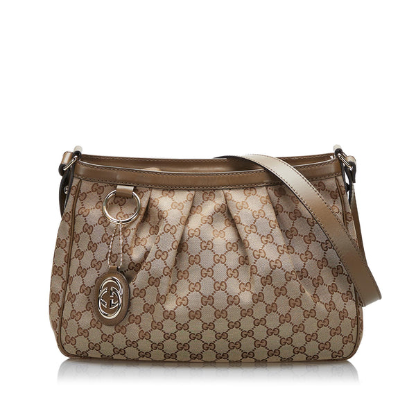 Gucci GG Canvas Sukey Crossbody Bag (SHG-hjOHd7)