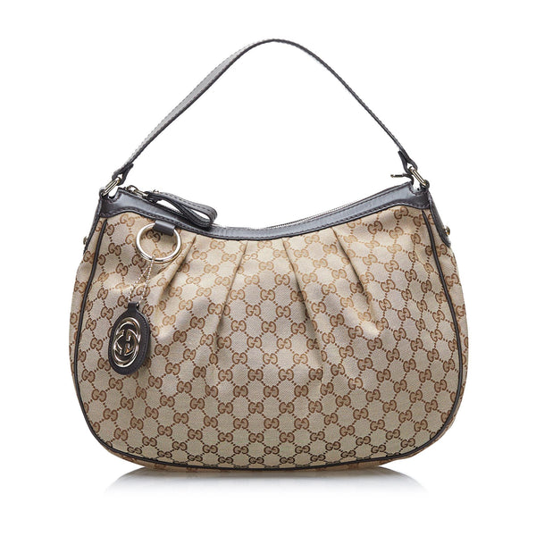 Gucci GG Canvas Sukey Shoulder Bag (SHG-PeWYIq)