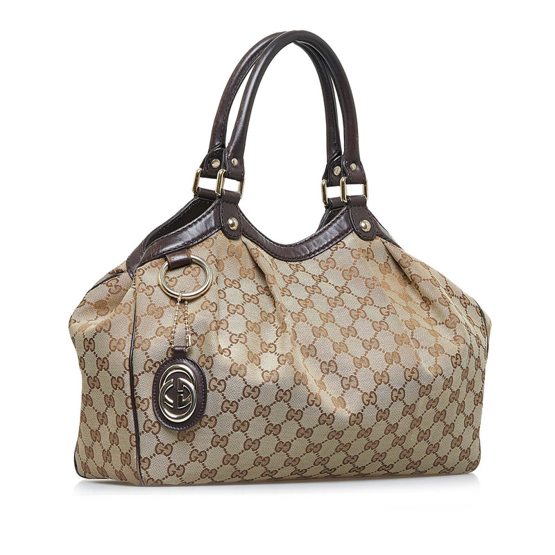 Gucci GG Canvas Sukey Tote Bag (SHG-pqL1Sc)