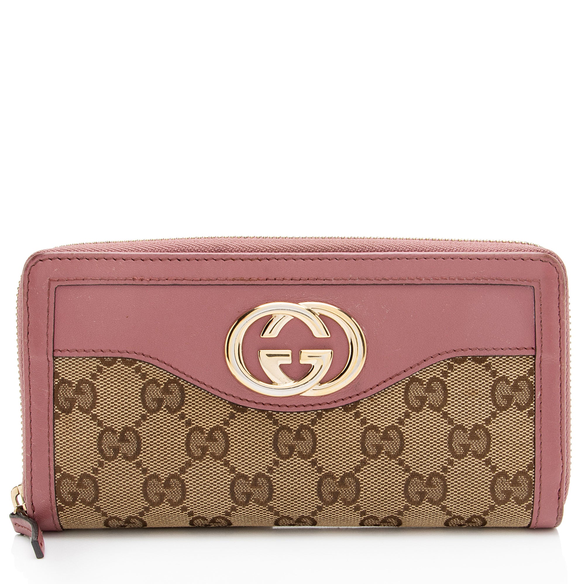 Gucci GG Canvas Sukey Zip Around Wallet