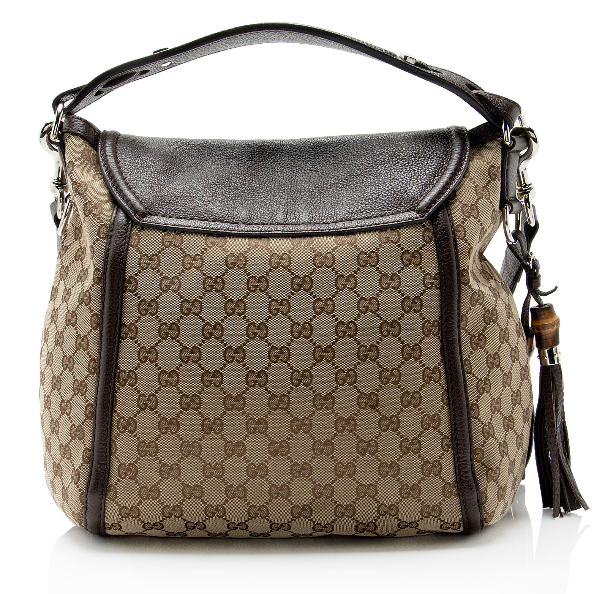 Gucci GG Canvas Techno Horsebit Flap Shoulder Bag