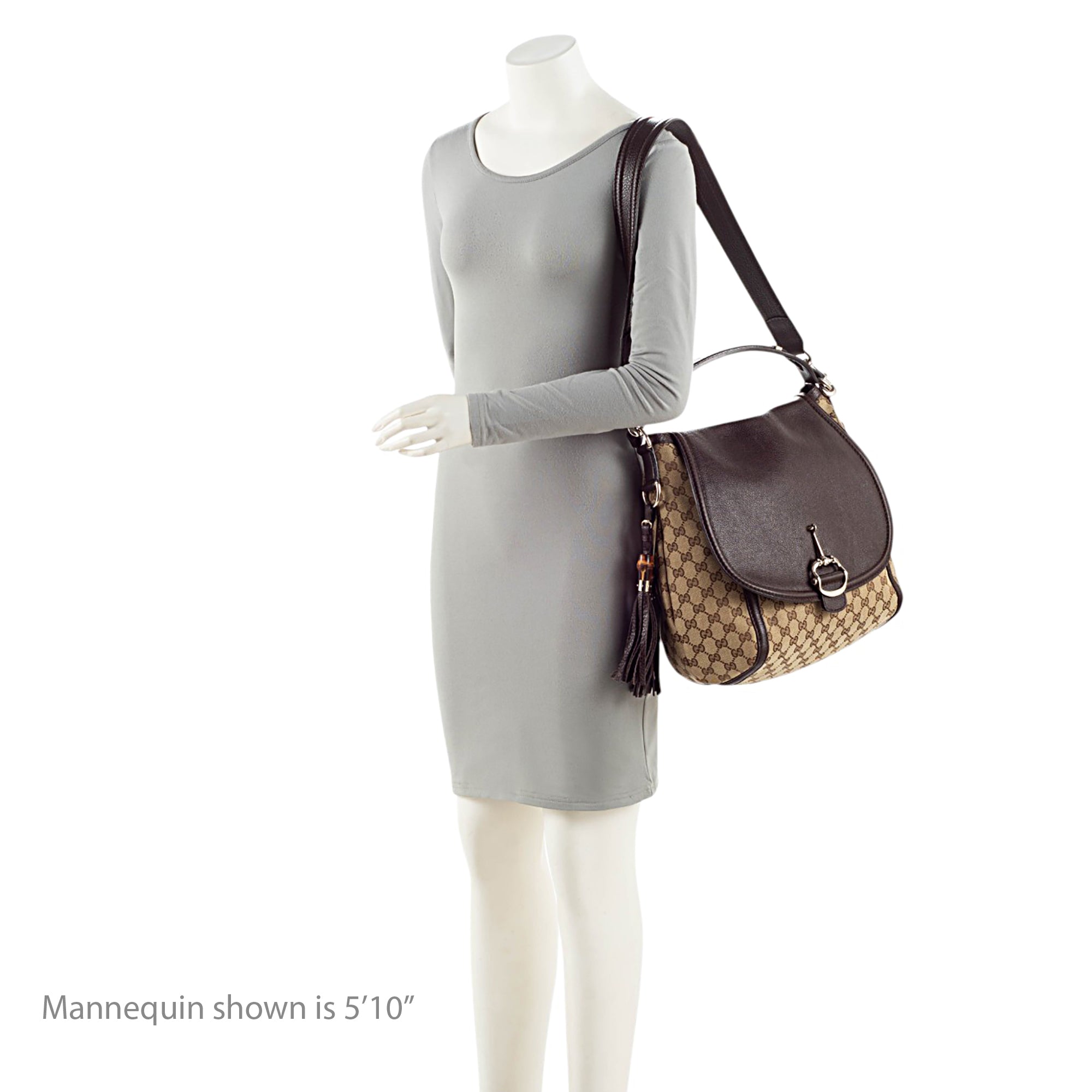Gucci GG Canvas Techno Horsebit Flap Shoulder Bag