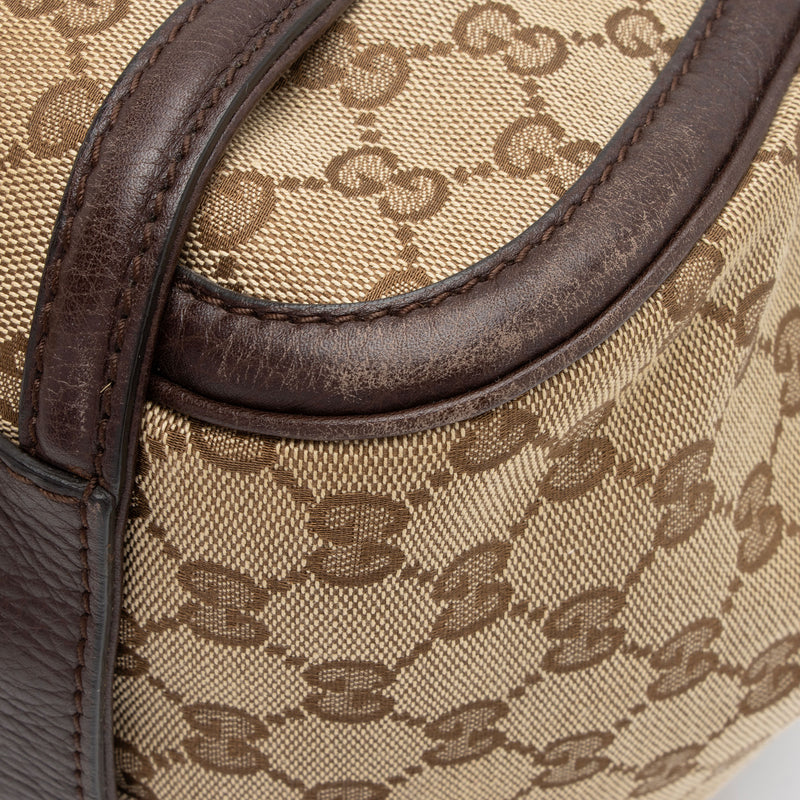 Gucci GG Canvas Techno Horsebit Top Handle Shoulder Bag (SHF-M1IDuu)