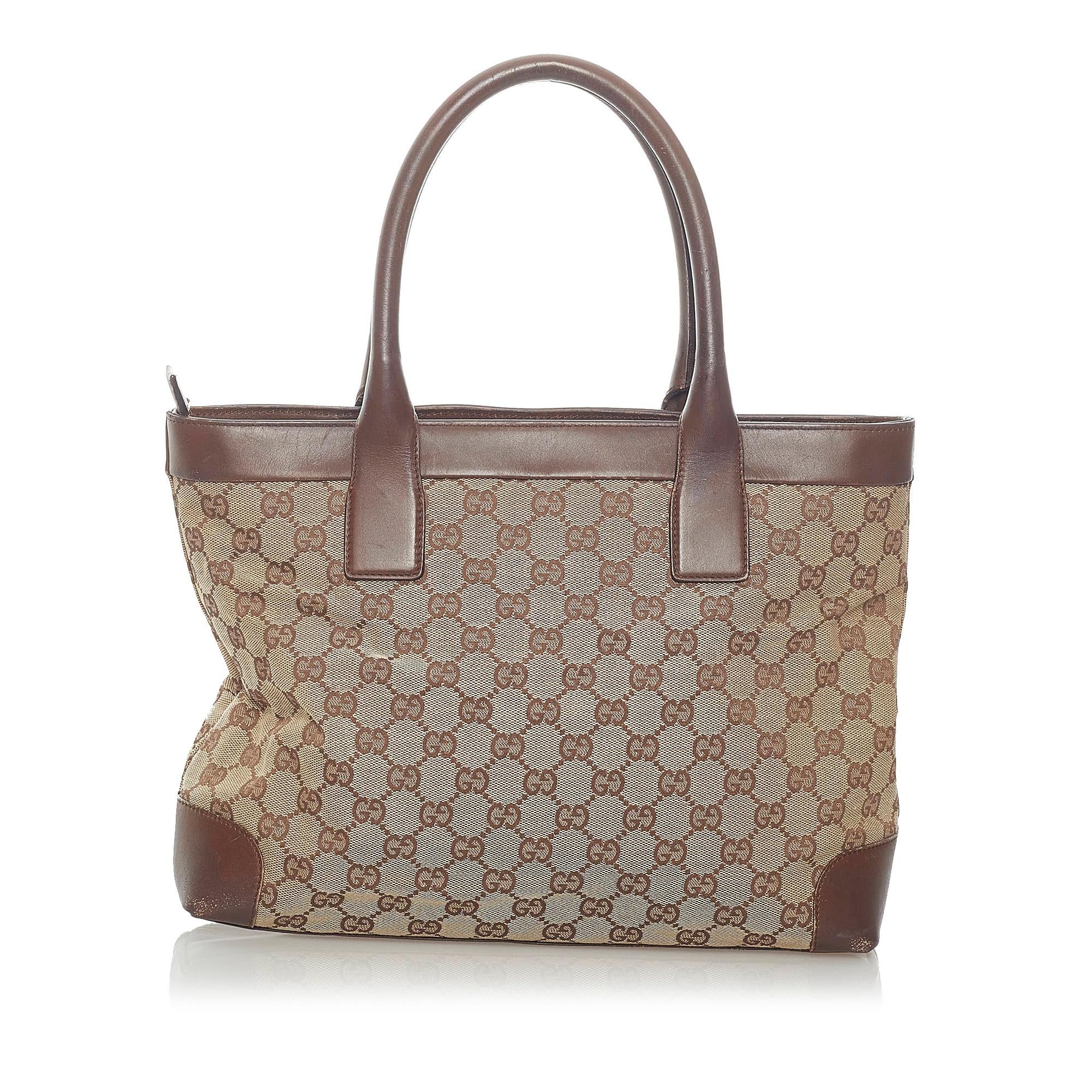 Gucci GG Canvas Tote Bag (SHG-36142)