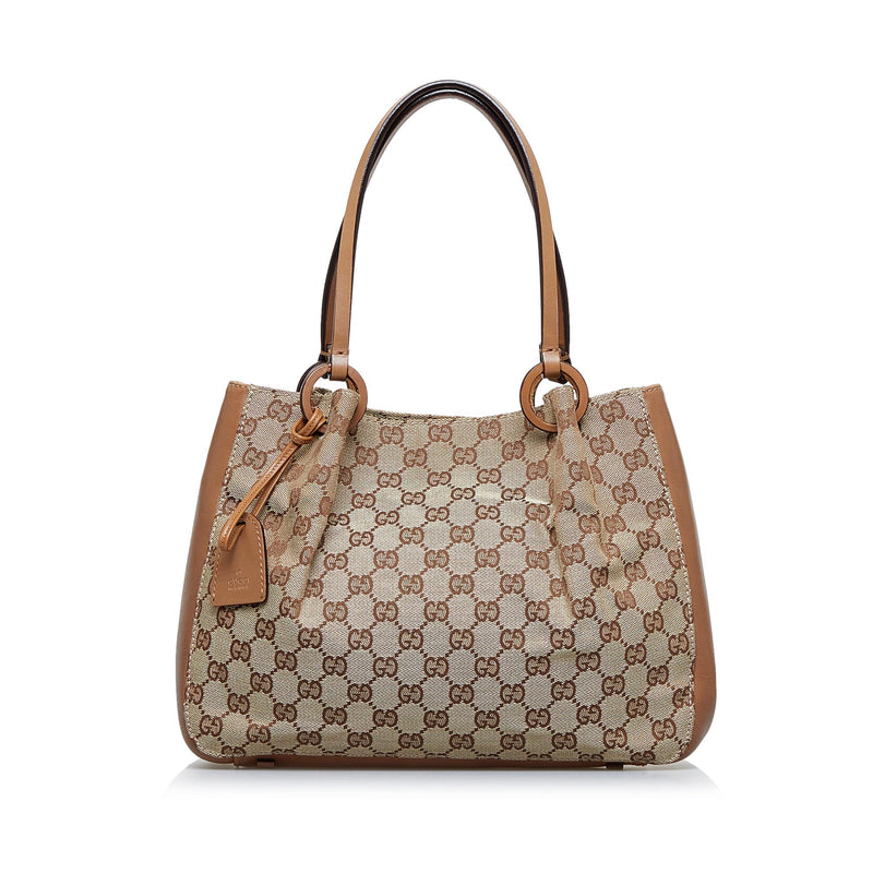 Gucci GG Canvas Tote Bag (SHG-8eli4C) – LuxeDH