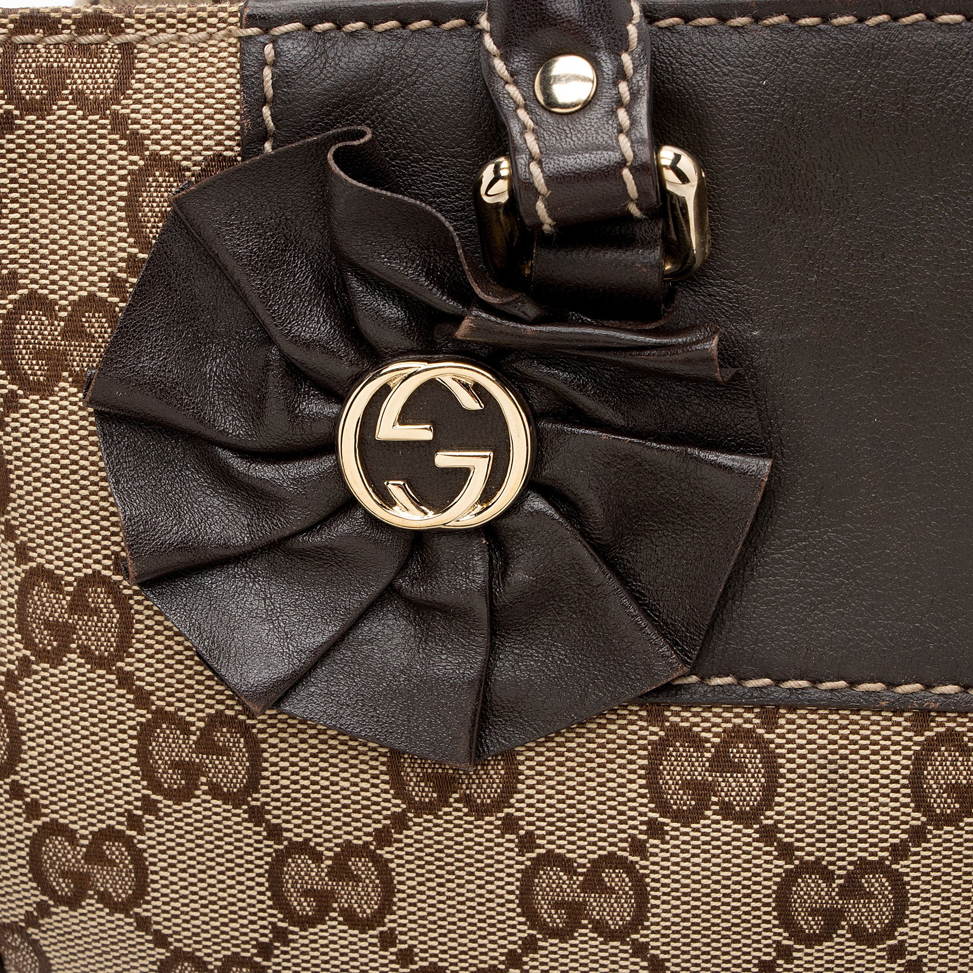 Gucci GG Canvas Trophy Tote