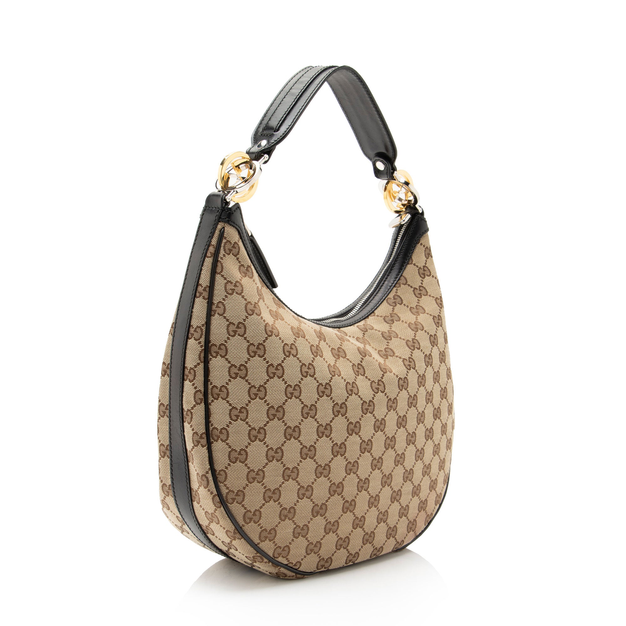 Gucci GG Canvas Twins Medium Hobo