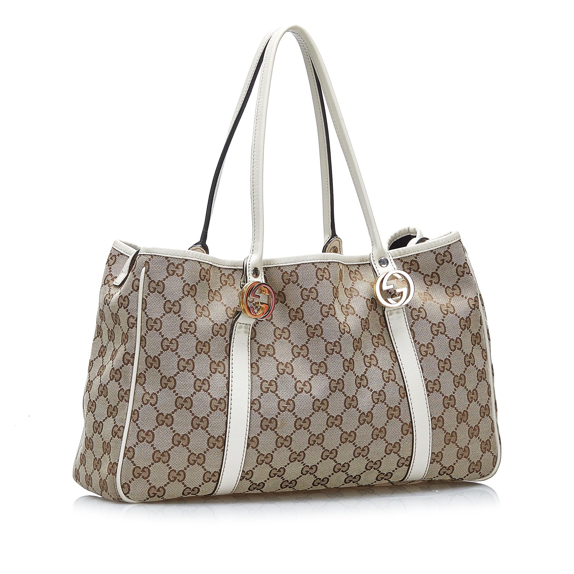 Gucci GG Canvas Twins Tote (SHG-gu3wR2)