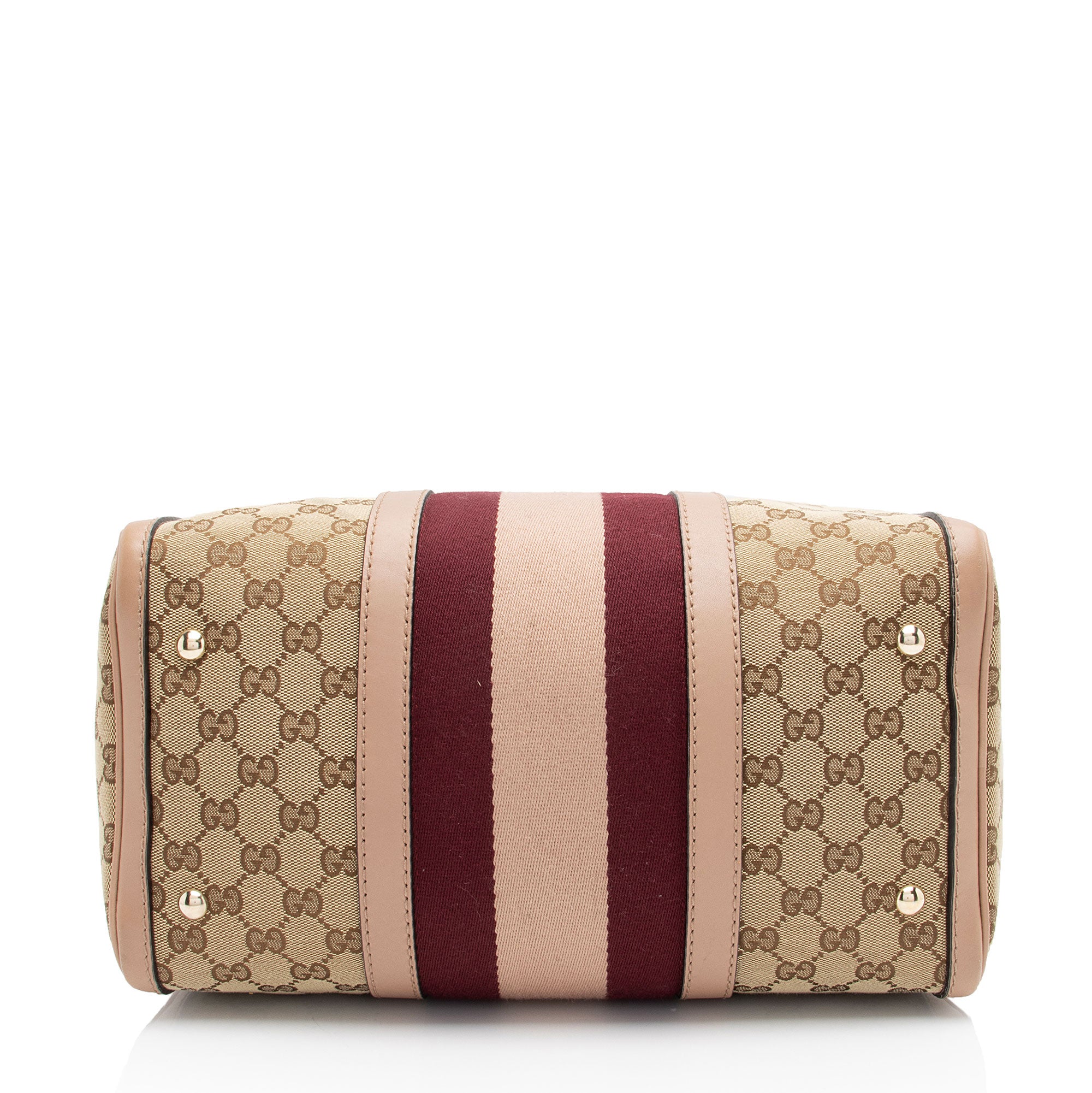 Gucci GG Canvas Vintage Web Joy Medium Boston Bag (SHF-EeCWF9)