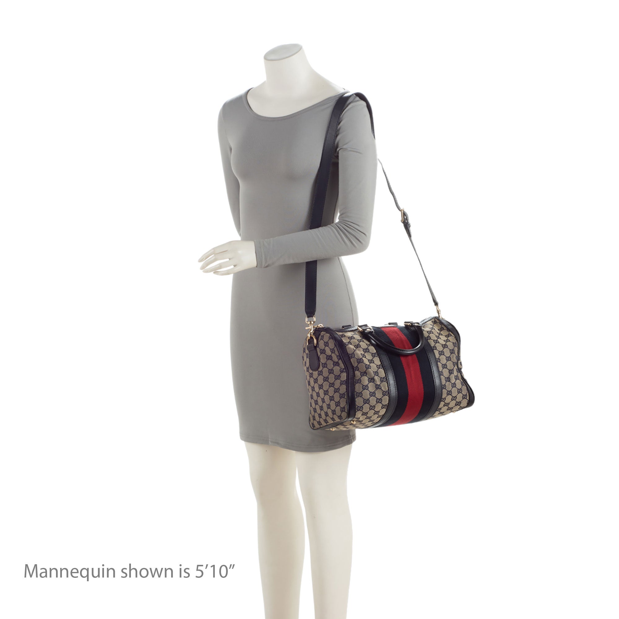 Gucci GG Canvas Vintage Web Joy Medium Boston Bag