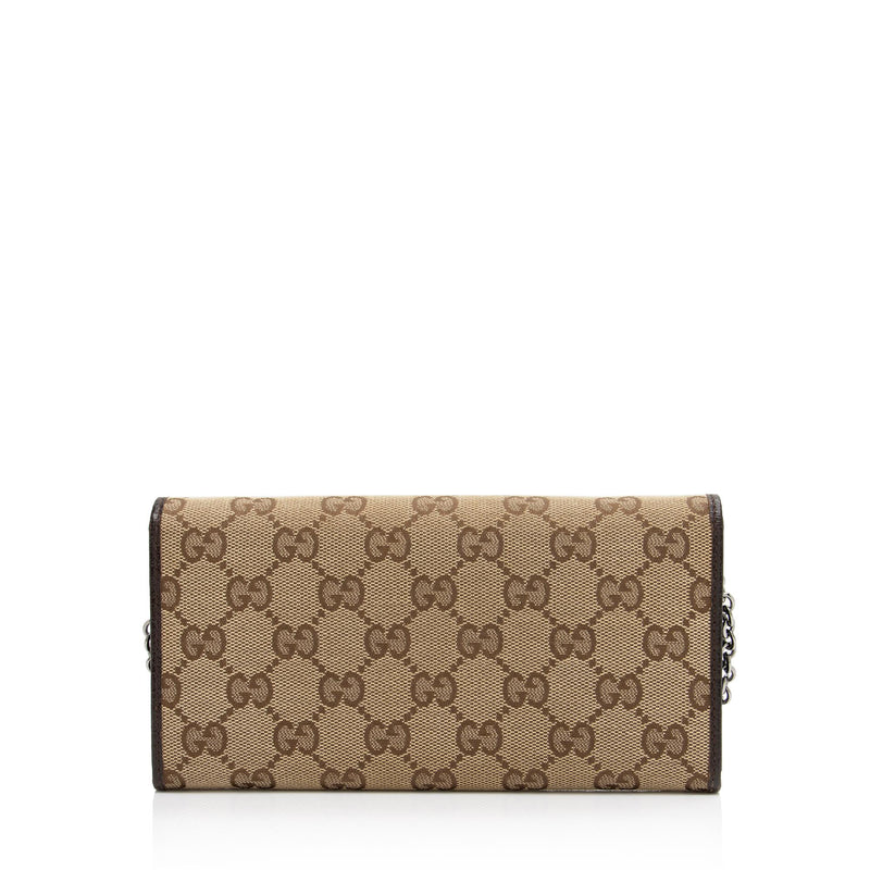 Gucci GG Canvas Wallet on Chain Bag (SHF-4BzUx8)
