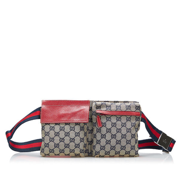 Gucci GG Canvas Web Belt Bag (SHG-NcH4Nb)