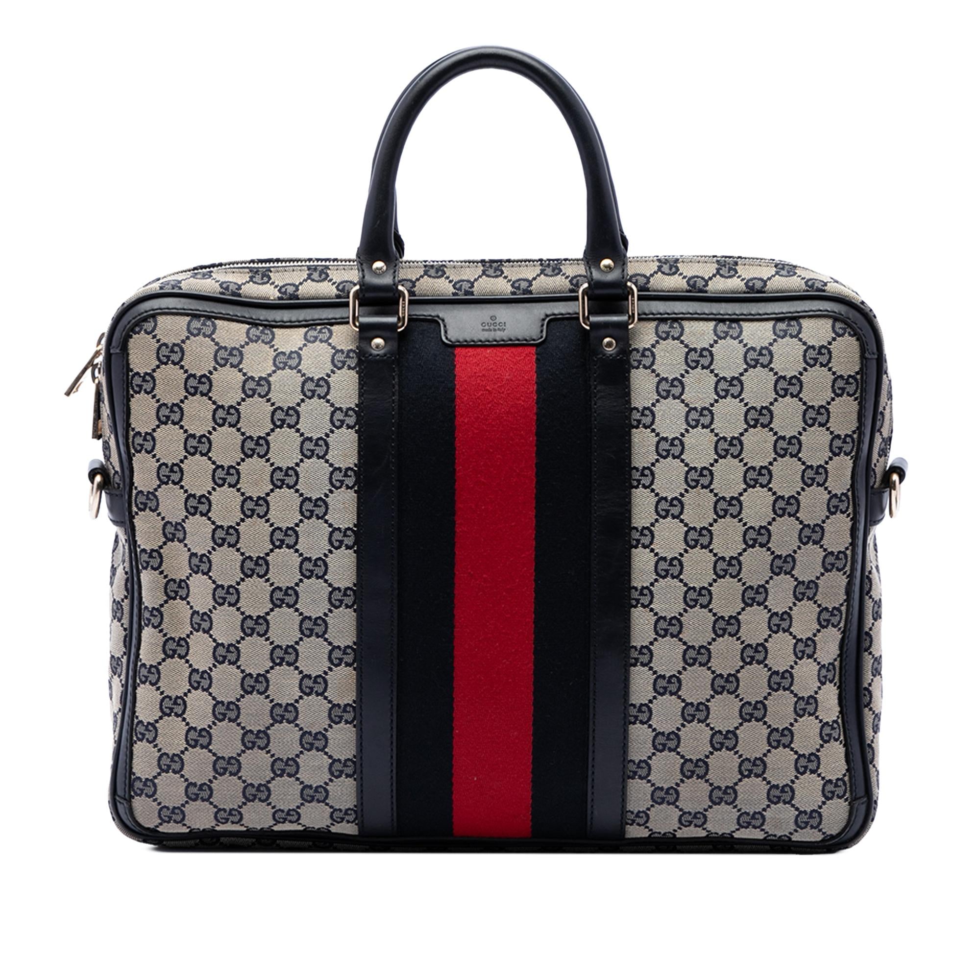Gucci GG Canvas Web Briefcase
