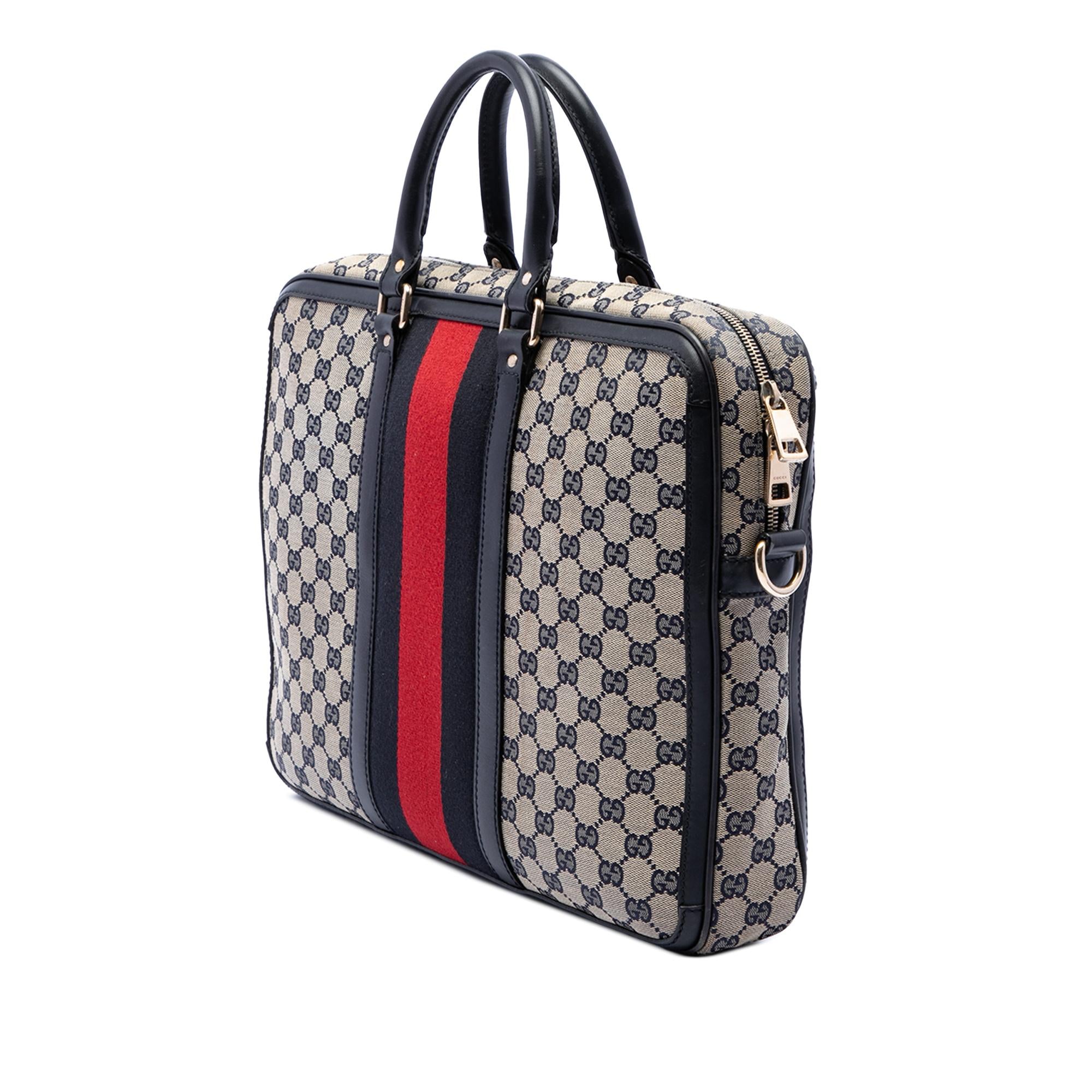 Gucci GG Canvas Web Briefcase