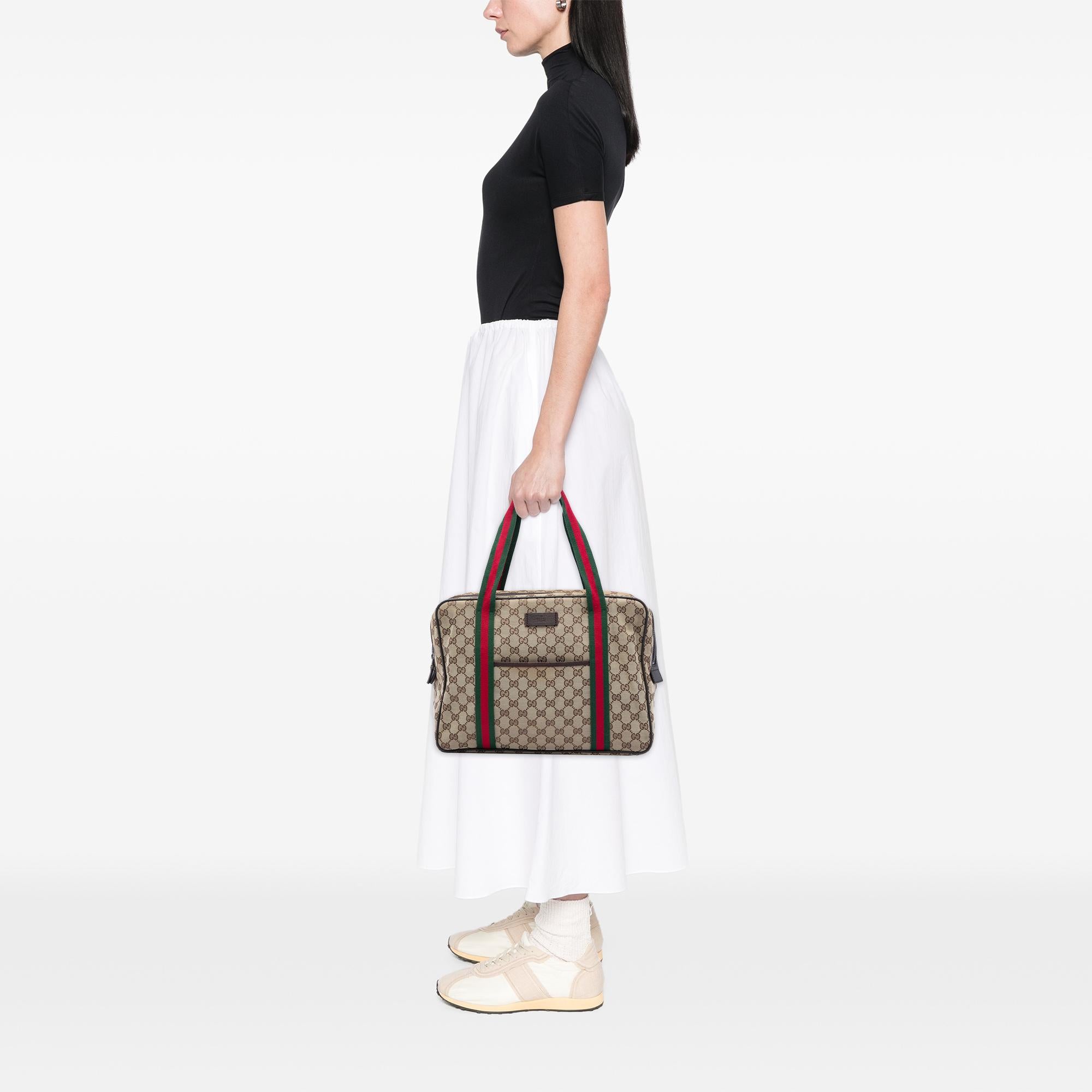 Gucci GG Canvas Web Business Bag