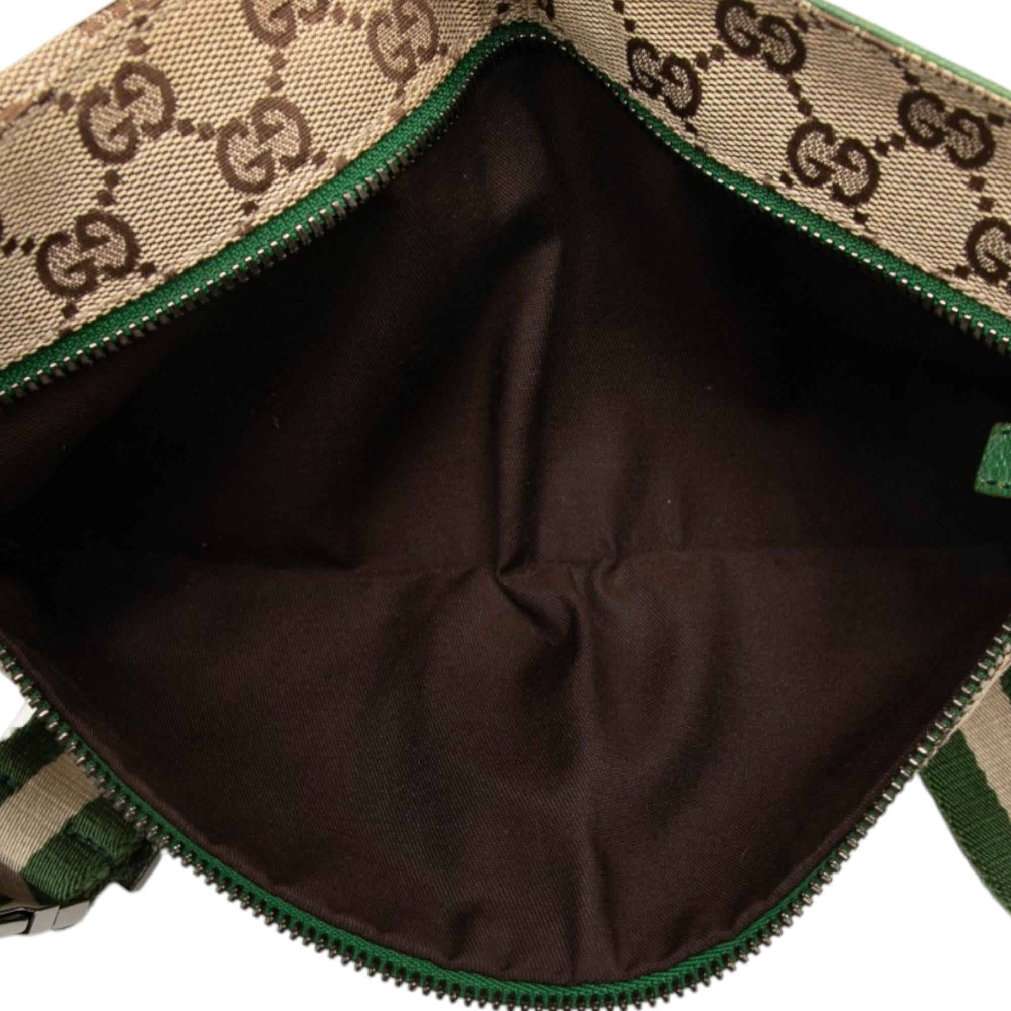 Gucci GG Canvas Web Double Pocket Belt Bag