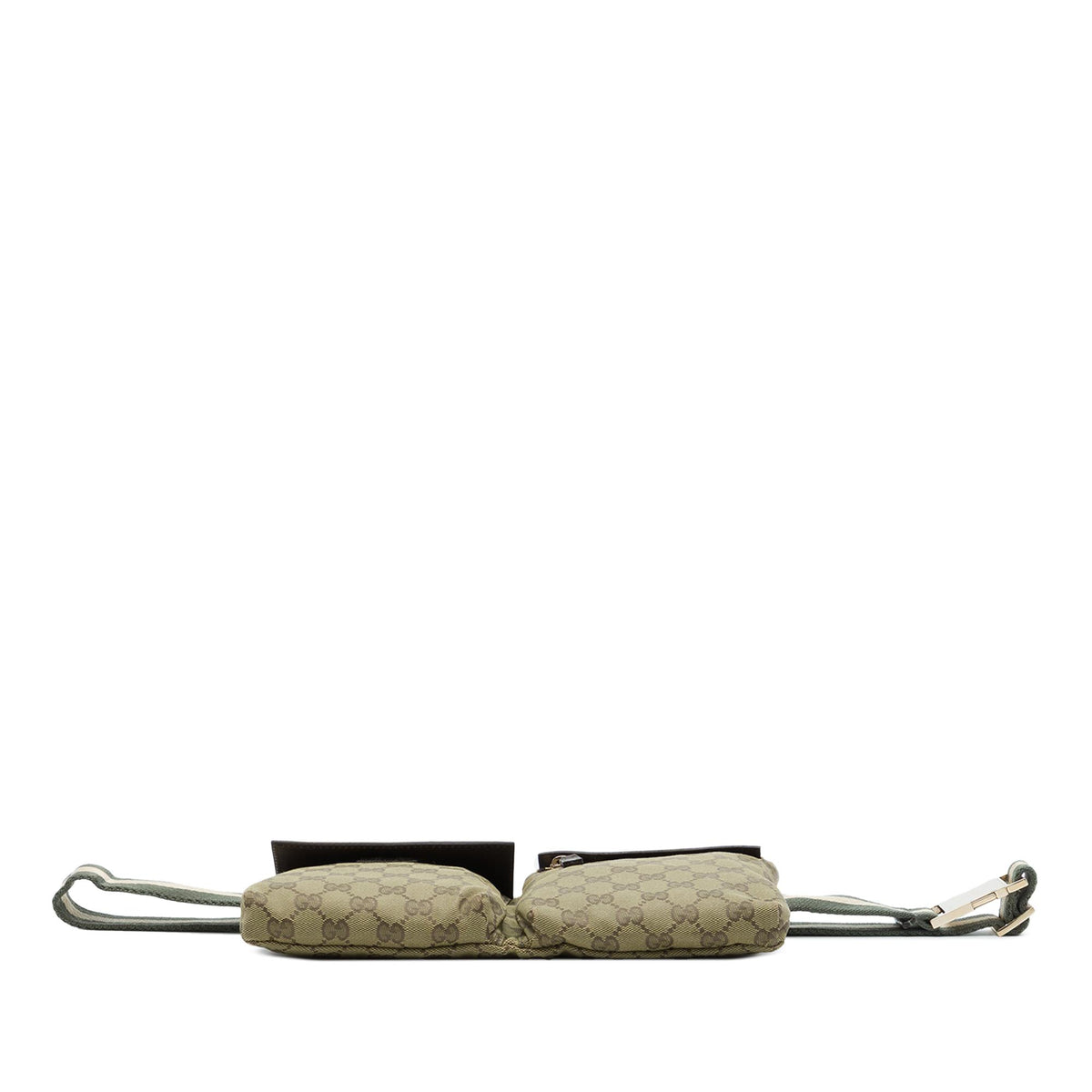 Gucci GG Canvas Web Double Pocket Belt Bag