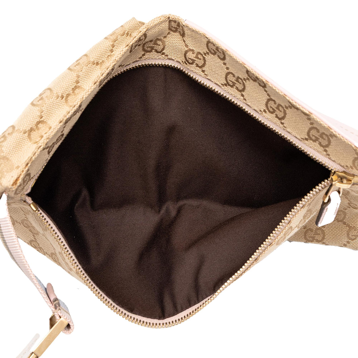 Gucci GG Canvas Web Double Pocket Belt Bag