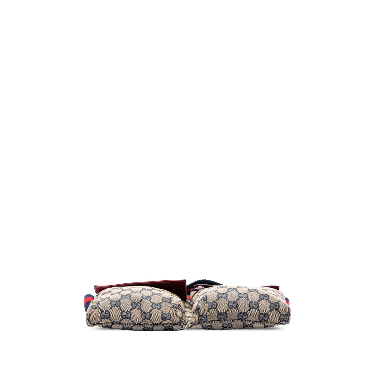 Gucci GG Canvas Web Double Pocket Belt Bag
