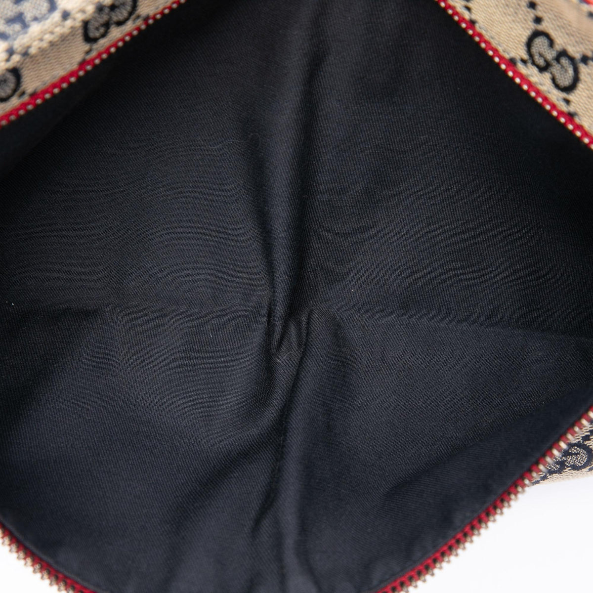 Gucci GG Canvas Web Double Pocket Belt Bag