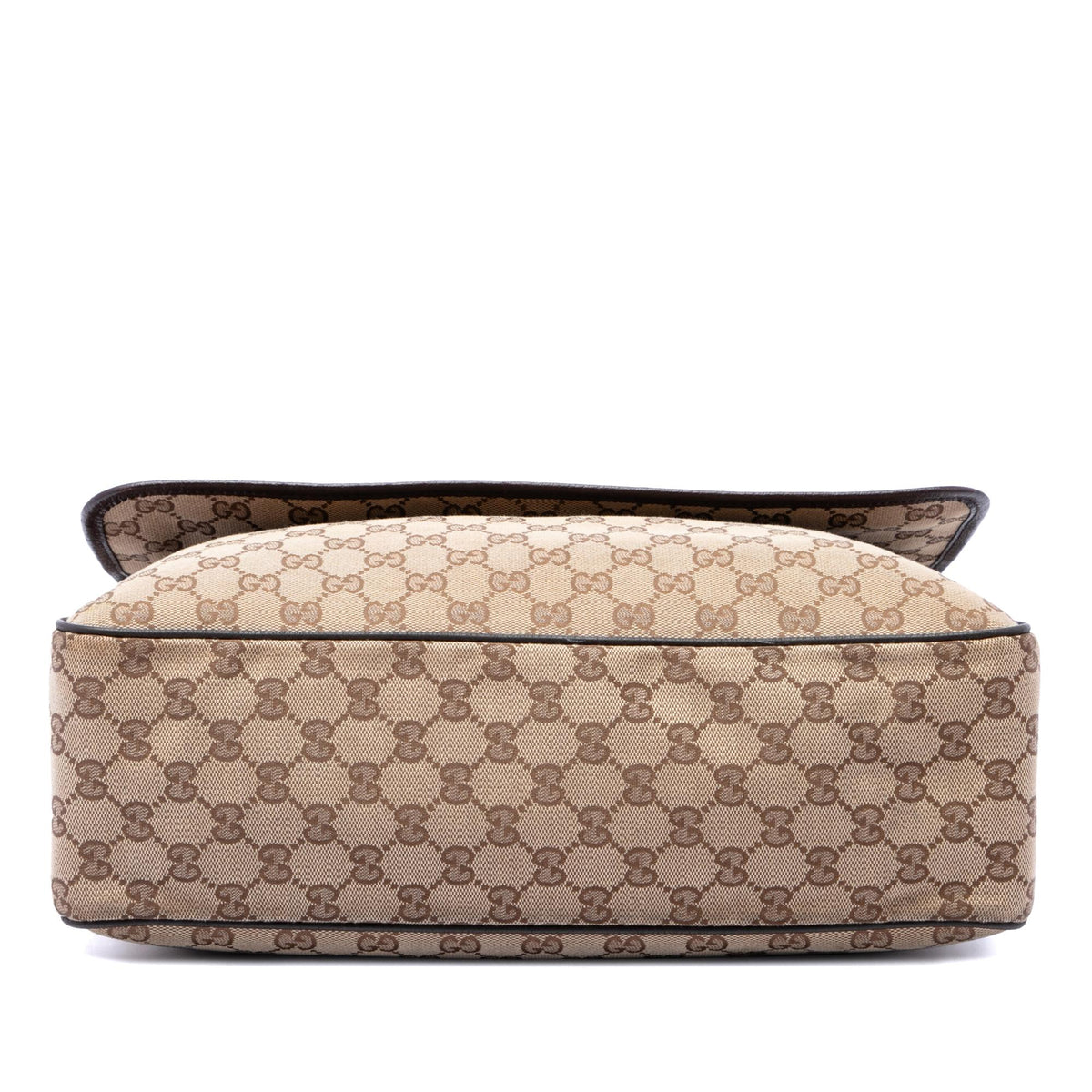 Gucci GG Canvas Web Flap Messenger Bag