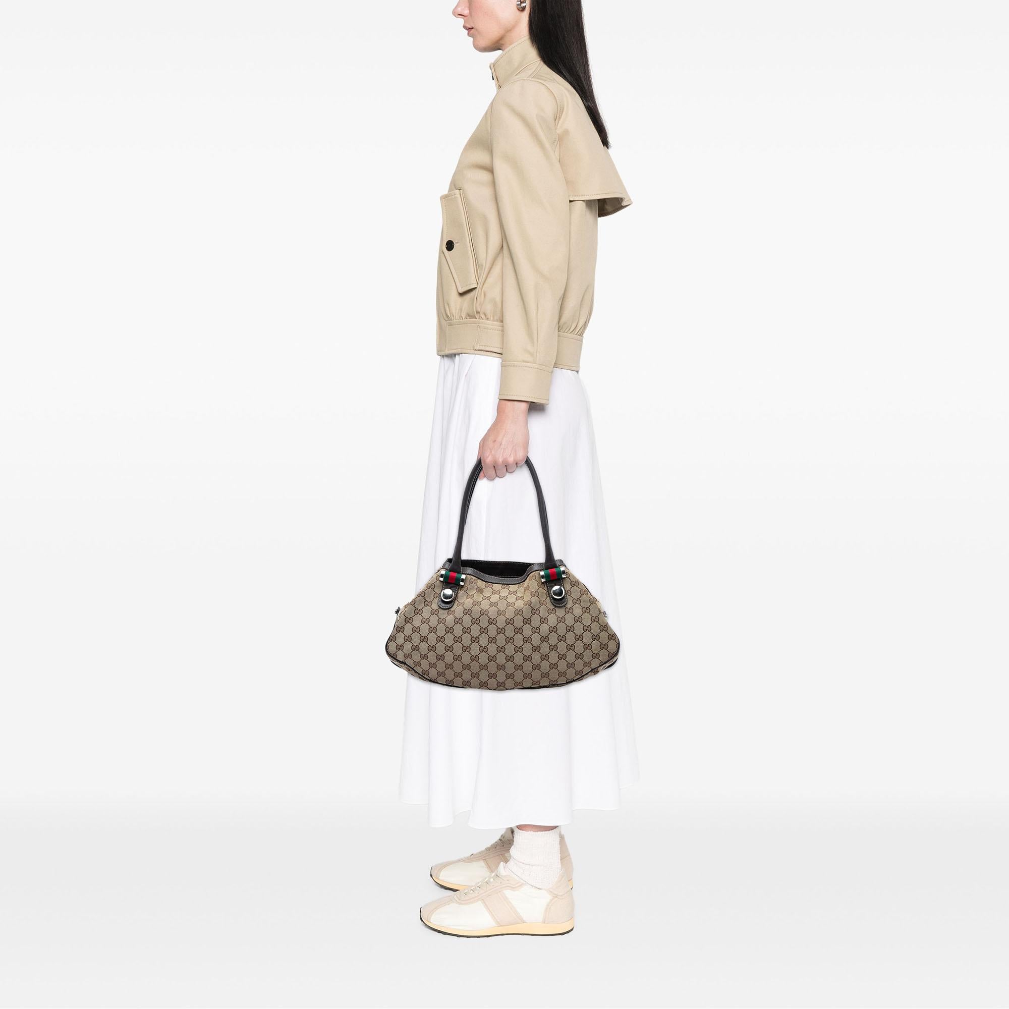 Gucci GG Canvas Web Match Ball Tote