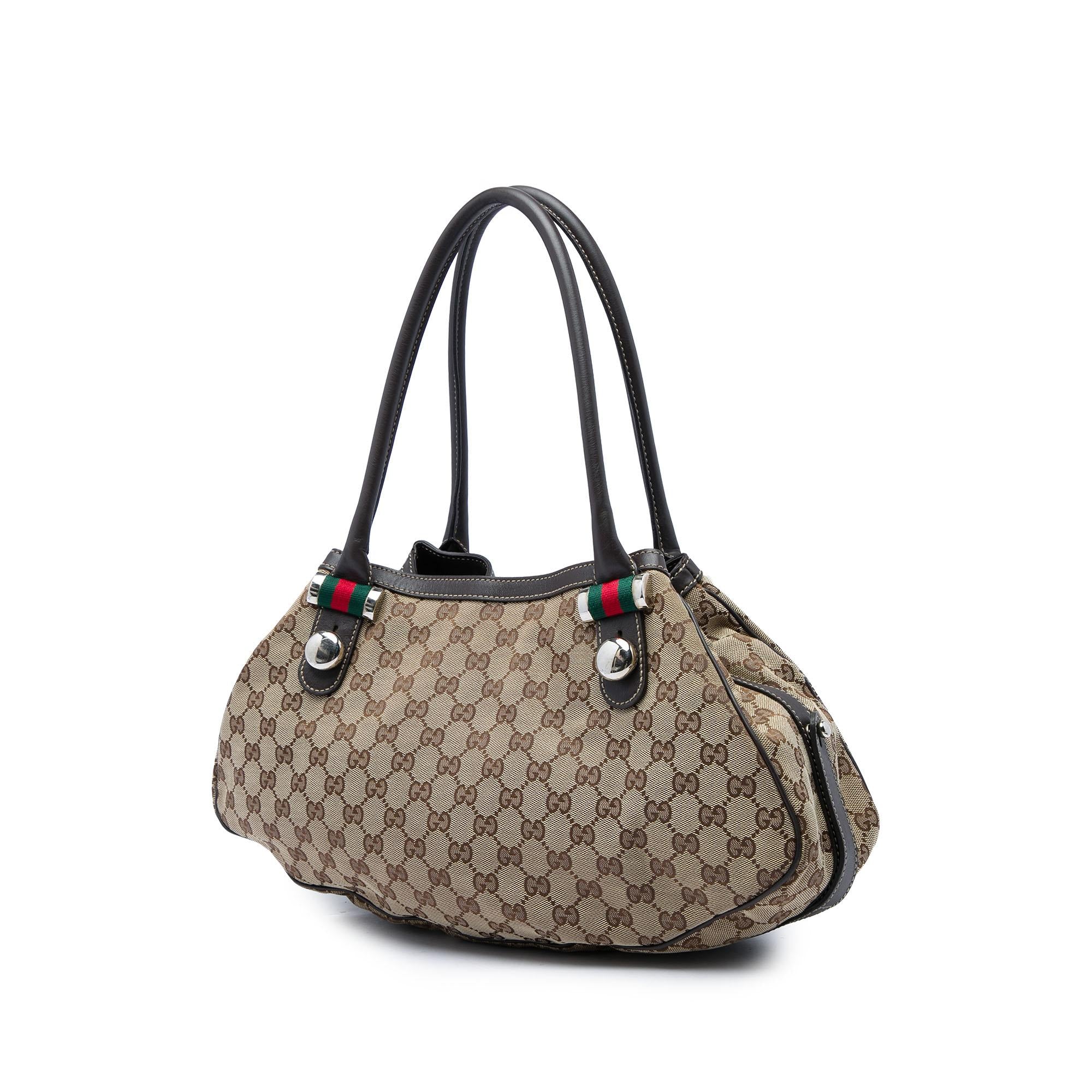 Gucci GG Canvas Web Match Ball Tote