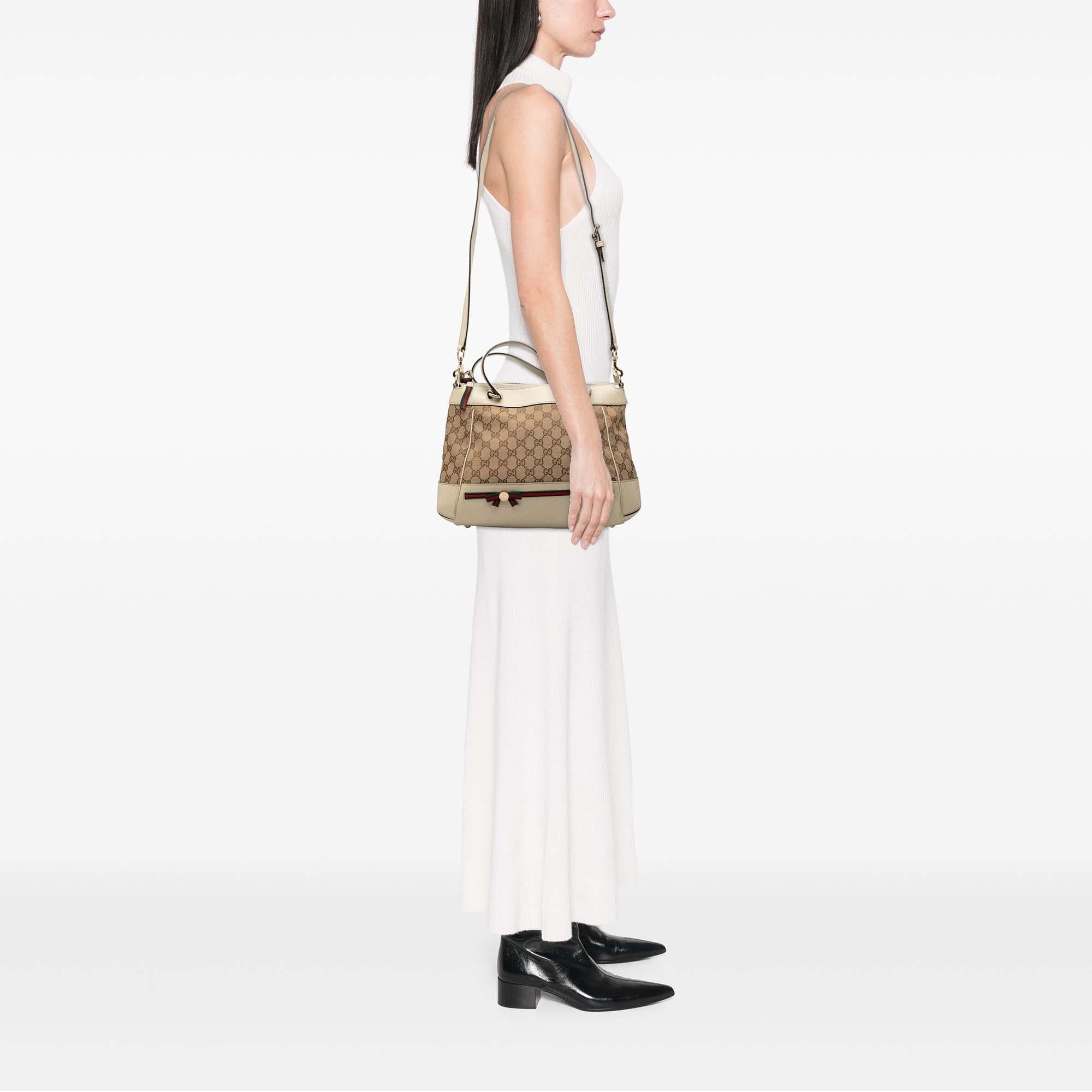 Gucci GG Canvas Web Mayfair Satchel