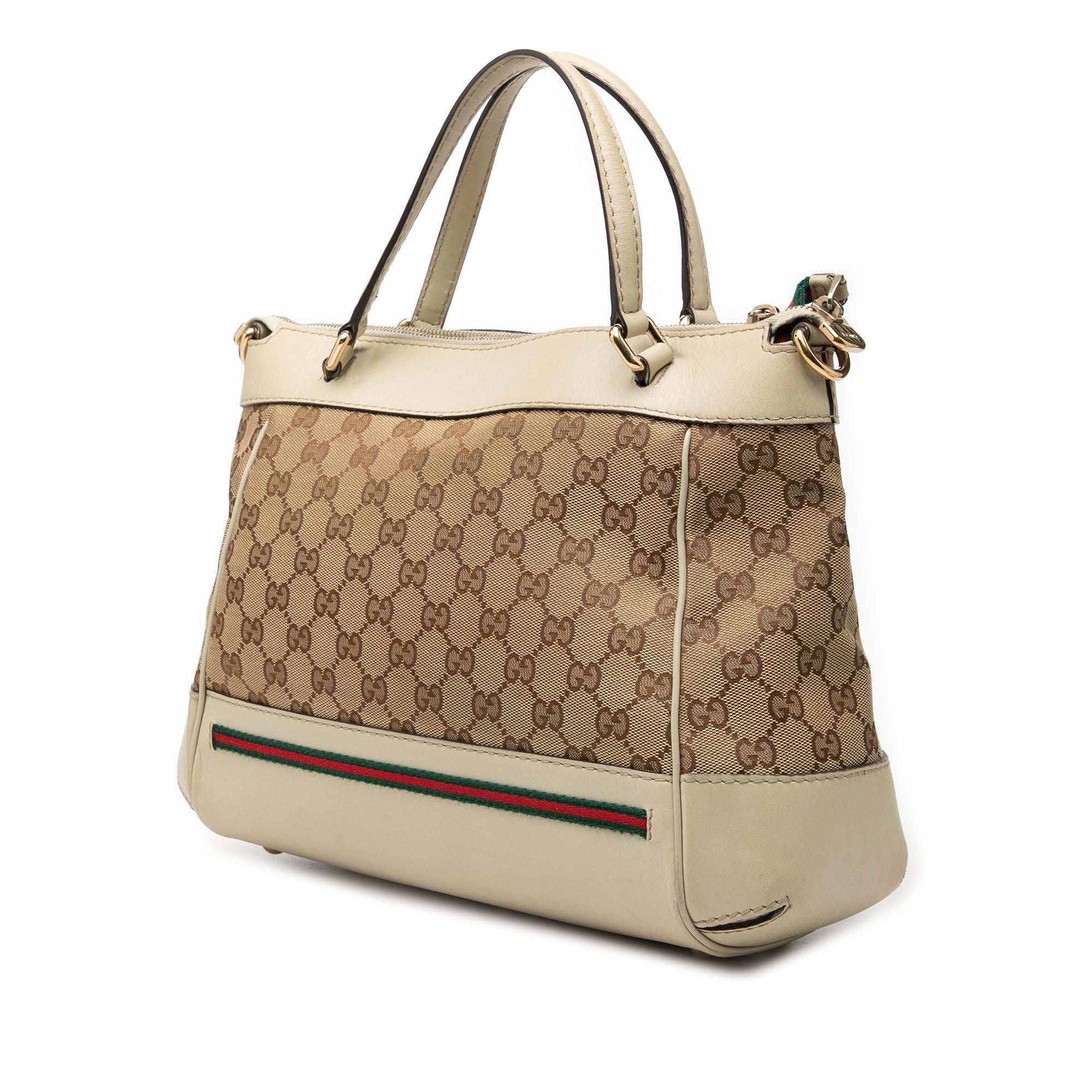 Gucci GG Canvas Web Mayfair Satchel