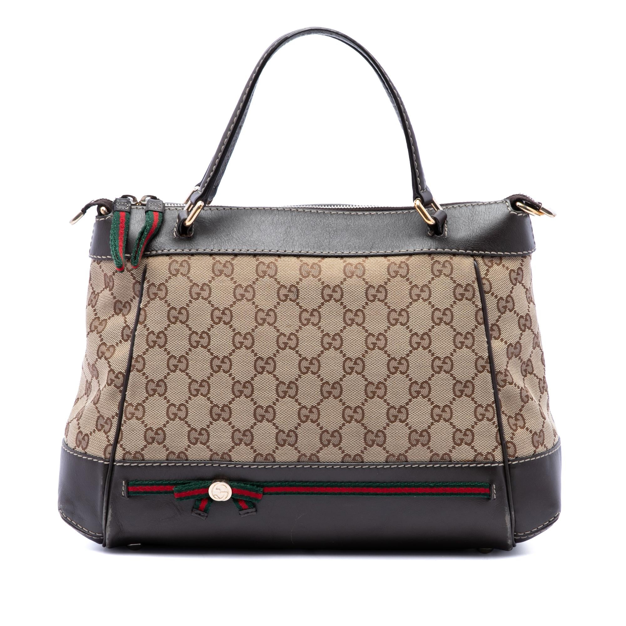 Gucci GG Canvas Web Mayfair Satchel