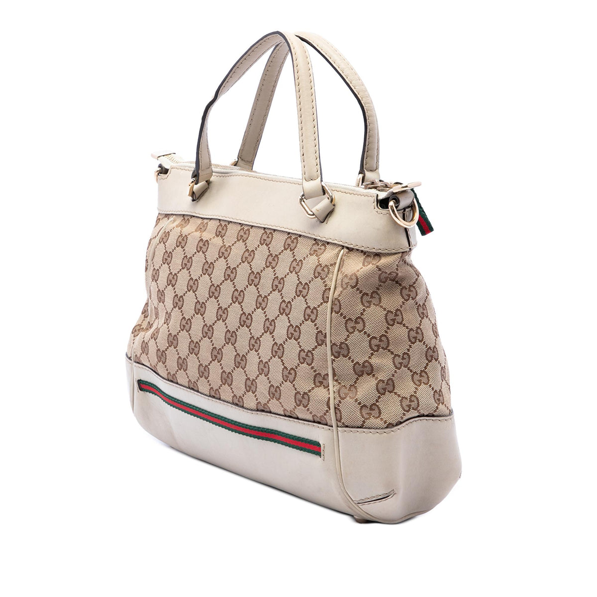 Gucci GG Canvas Web Mayfair Satchel