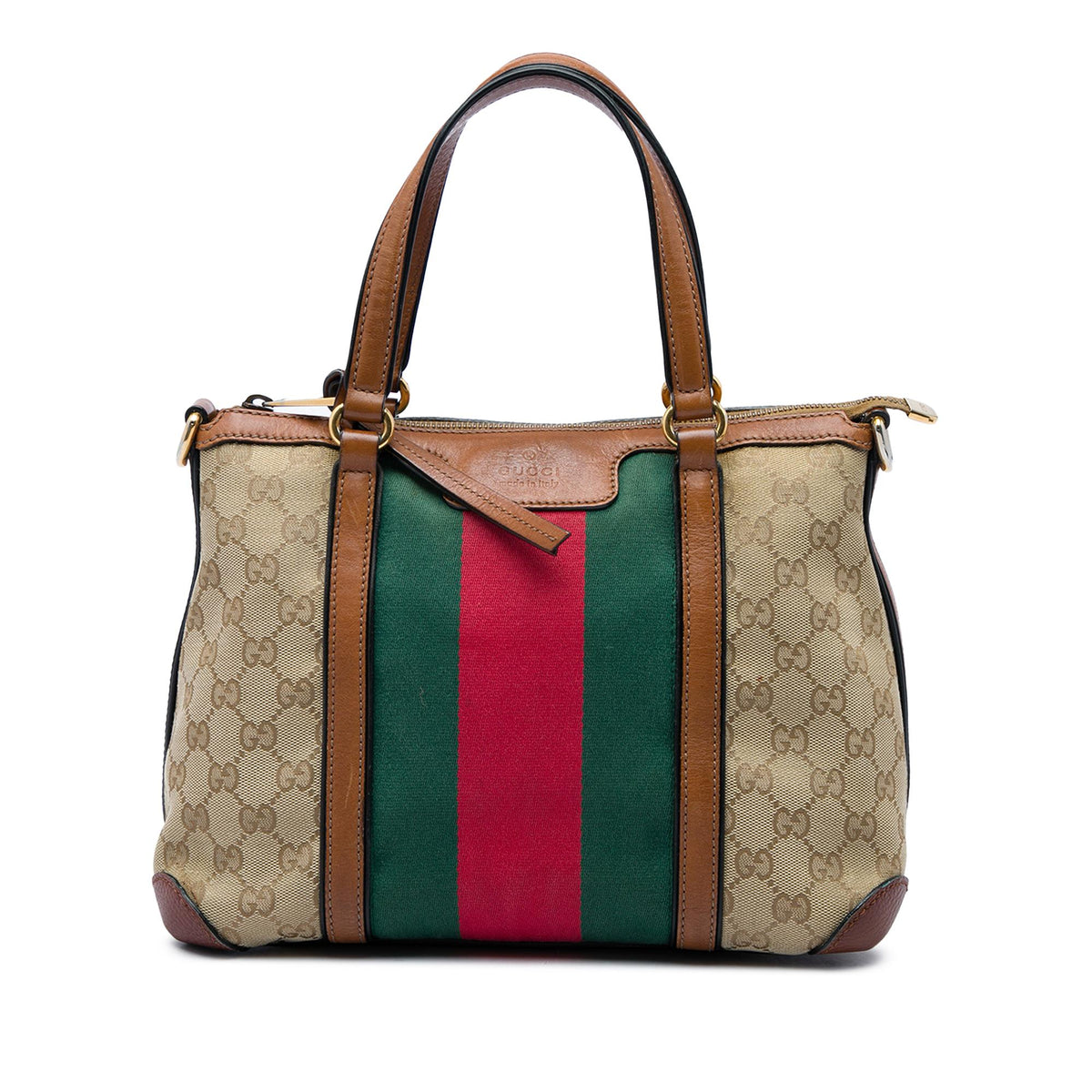 Gucci GG Canvas Web Rania Top Handle Bag