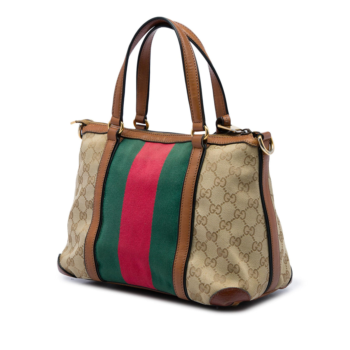 Gucci GG Canvas Web Rania Top Handle Bag