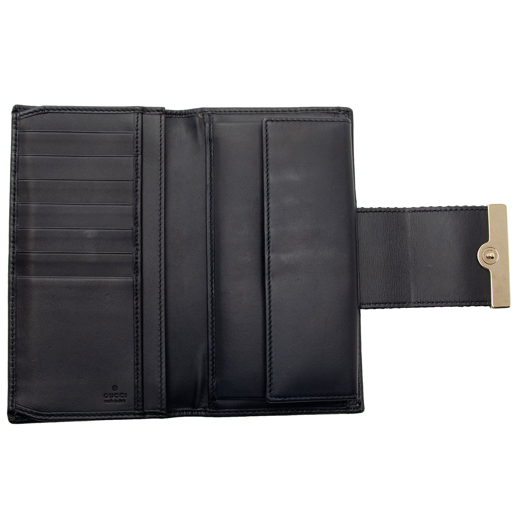 Gucci GG Canvas Web Script Continental Wallet (SHF-nebc6r)