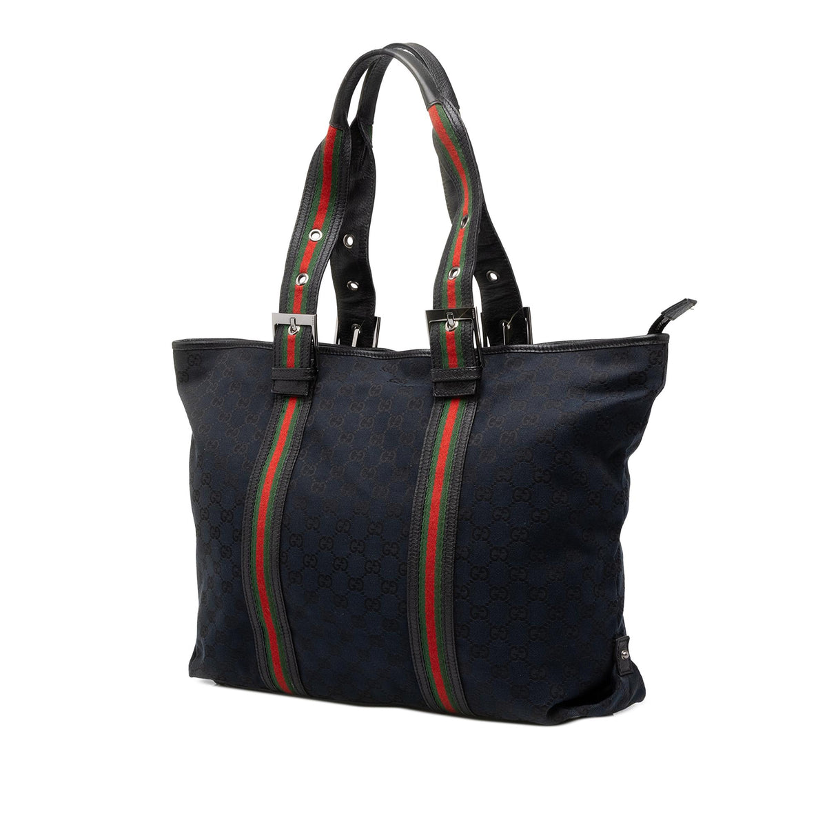 Gucci GG Canvas Web Shopper Tote