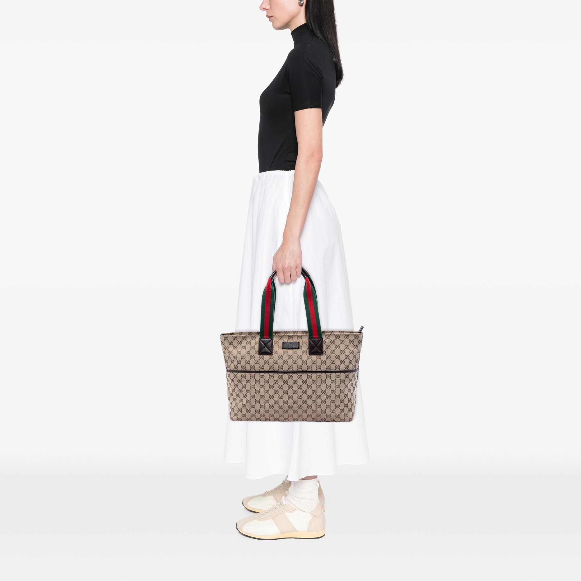 Gucci GG Canvas Web Tote
