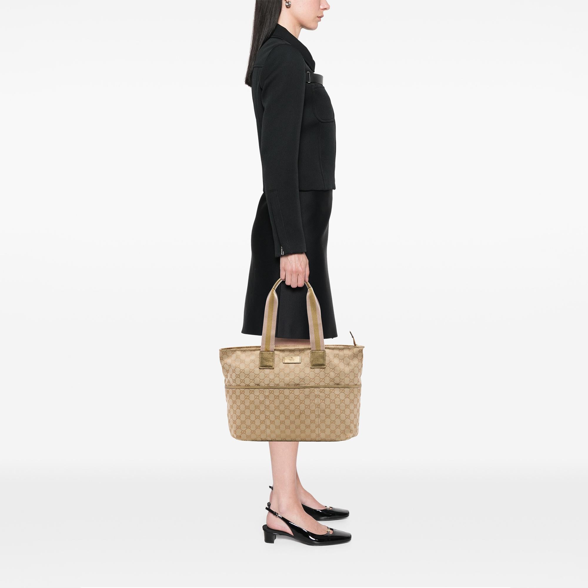Gucci GG Canvas Web Tote
