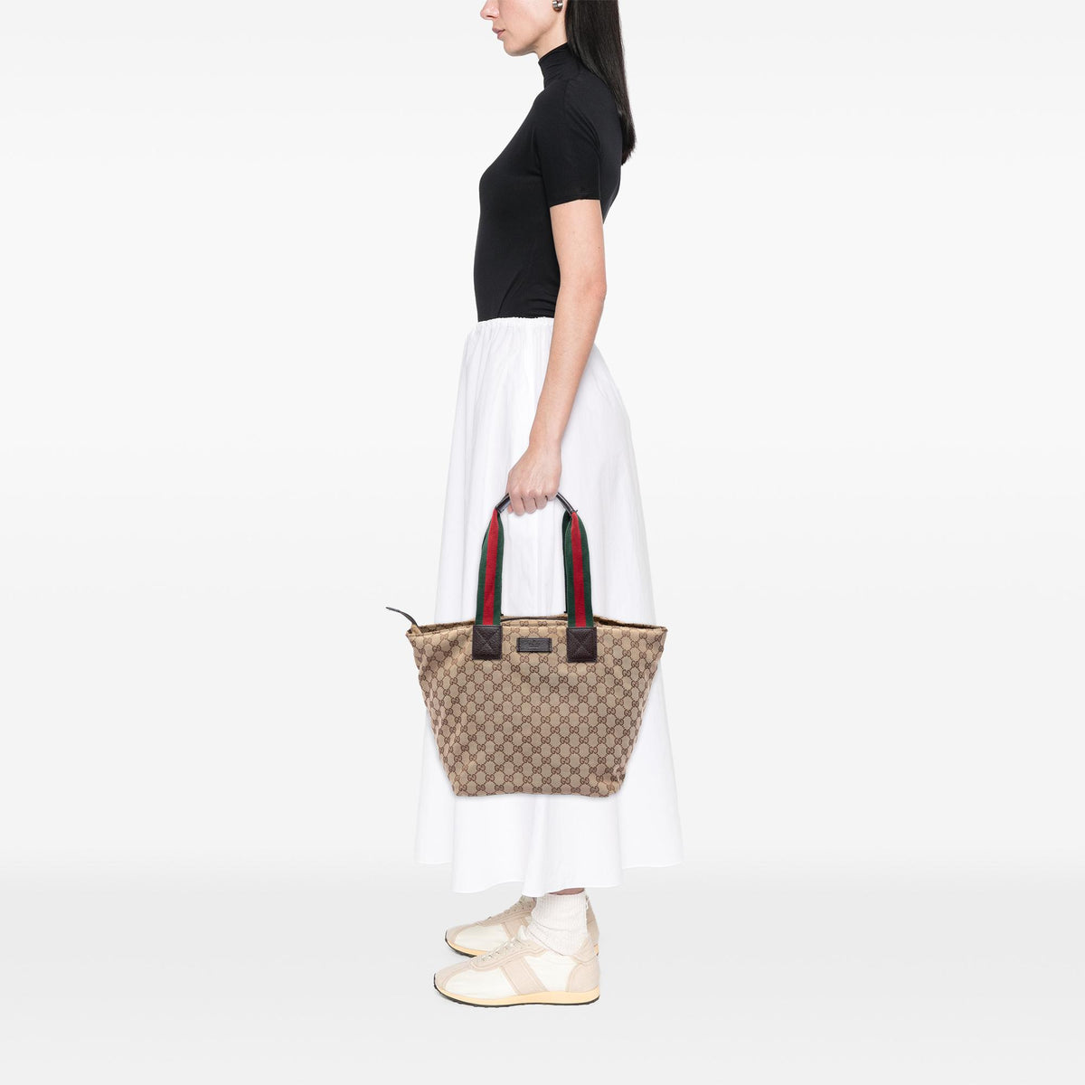 Gucci GG Canvas Web Tote